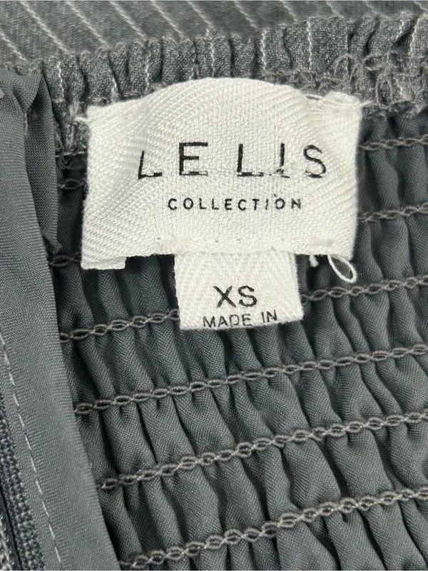 Le Lis Strapless Grey Pinstriped Mini Dress Size XS - Image 5