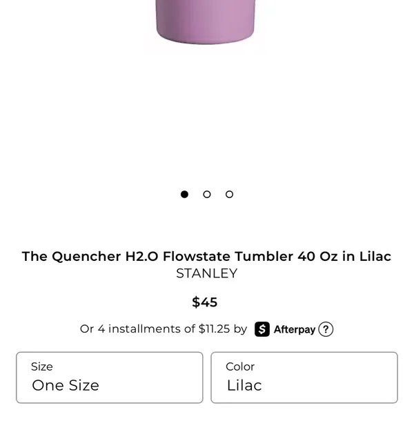 Stanley Quencher H20 Tumbler Purple - Image 9