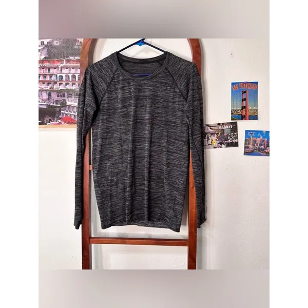 Lululemon swiftly long sleeve shirt Heathered black - Image 4