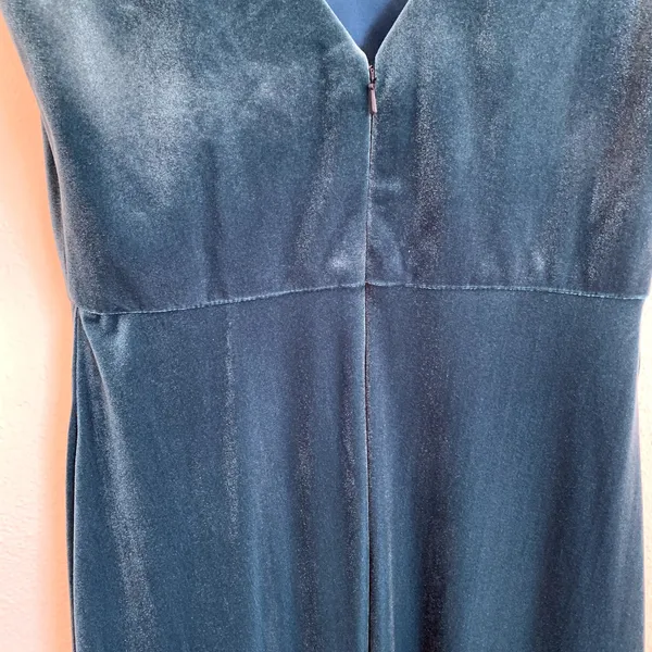 NWT After‎ Six Velvet Flutter Sleeve Dress in Dutch Blue - Image 6