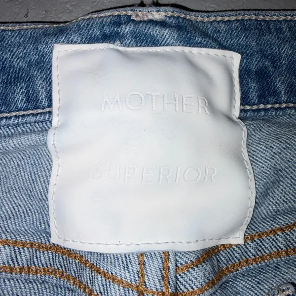 Mother Superior The Tomcat Distressed Straight Leg Ankle Jean in Confession Wash 28 - Image 9
