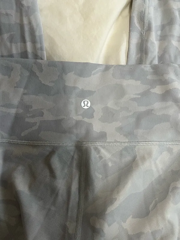 Lululemon Grey Camo Leggings - Image 2