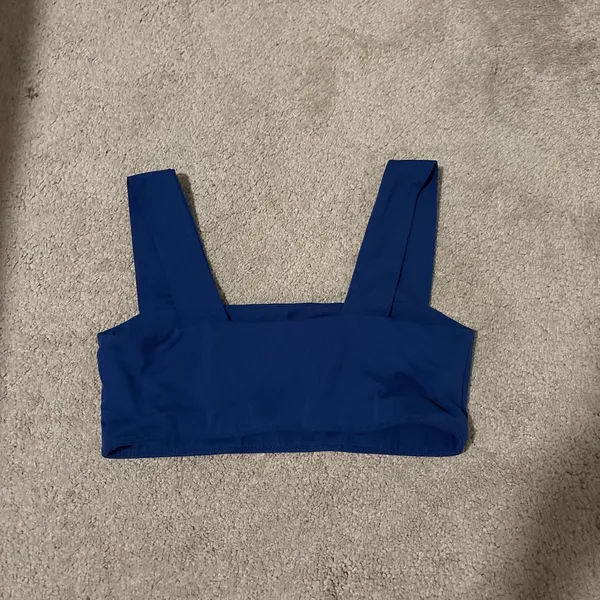 reformation dark blue sports bra - Image 2