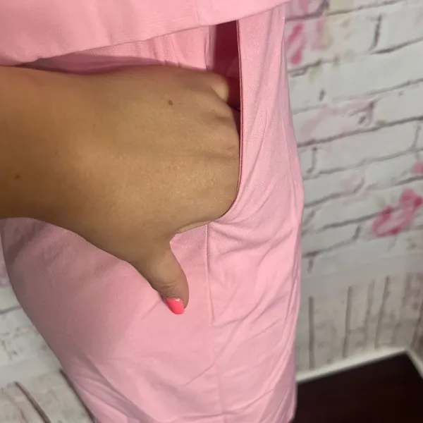 Lulu’s Lots of Love Light Pink Strapless Midi strapless flounce Dress - Image 7