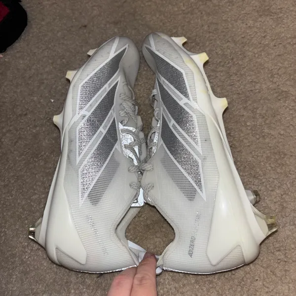 Adidas Men’s Football Adizero Cleats white/silver - Image 5