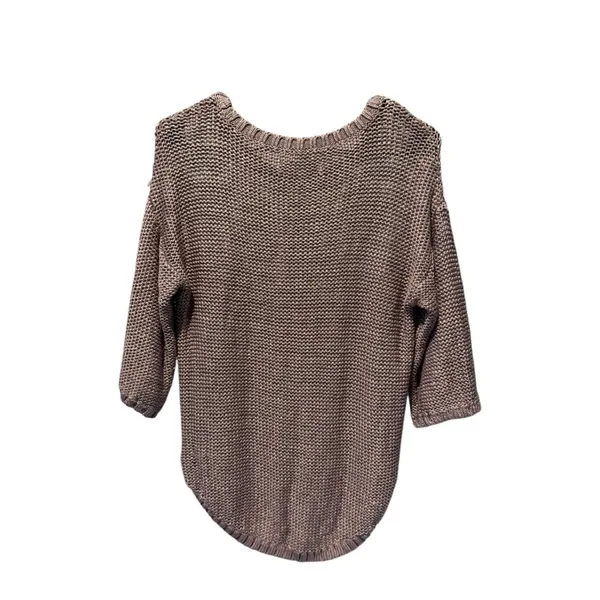 Ann Taylor Loft Women's Dark Tan Knitted Sweater - Image 5