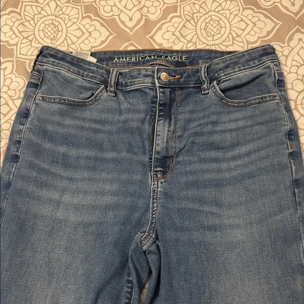 American Eagle Outfitters Women's Super High Rise Jegging in Blue Size 12 Long - Image 2