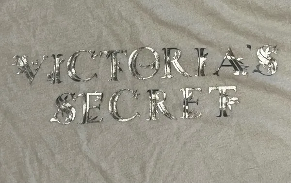 Womens medium Victoria’s Secret Long Sleeve "Tee-jama" Nightgown-white/Silver - Image 5