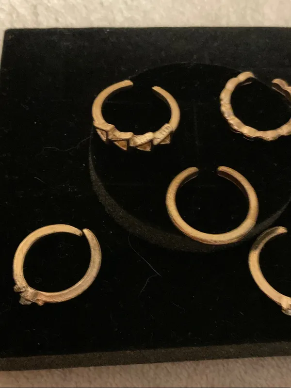 Gold Stackable Midi Ring Set - Image 5