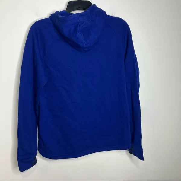 Adidas high low pullover‎ hoodie royal blue black size medium - Image 4