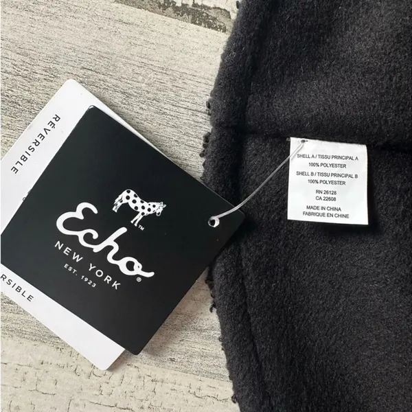 NWT Echo New York‎ Reversible Bucket Hat Black One Size - Image 8