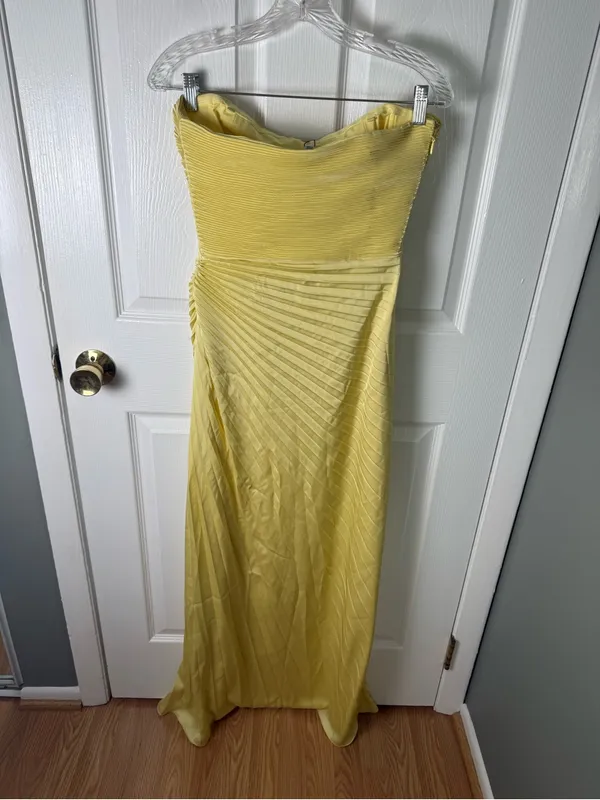 Dress The Population Kinley Dress in Butter Yellow S - Image 7
