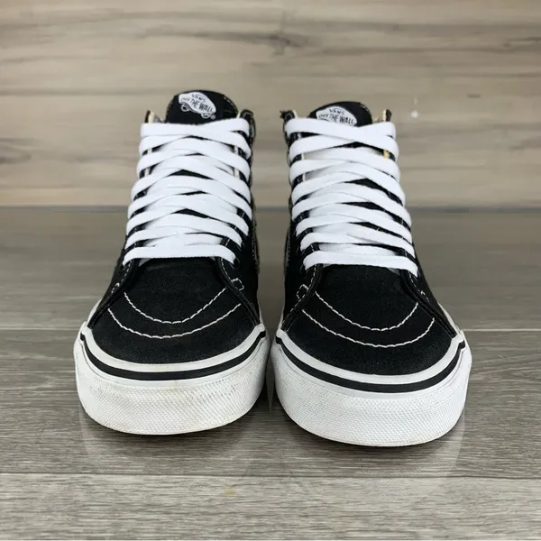 Womens Black/White Z 20 Vans Oldskool Hi top canvas skate shoes size 5.5 - Image 9