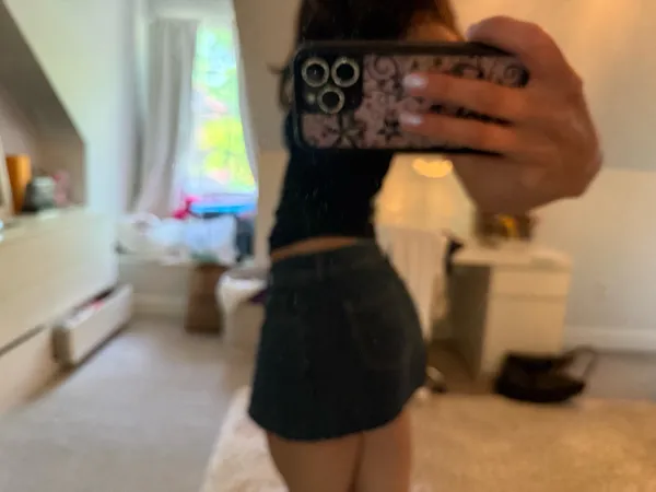 Denim mini skirt Blue - Image 2