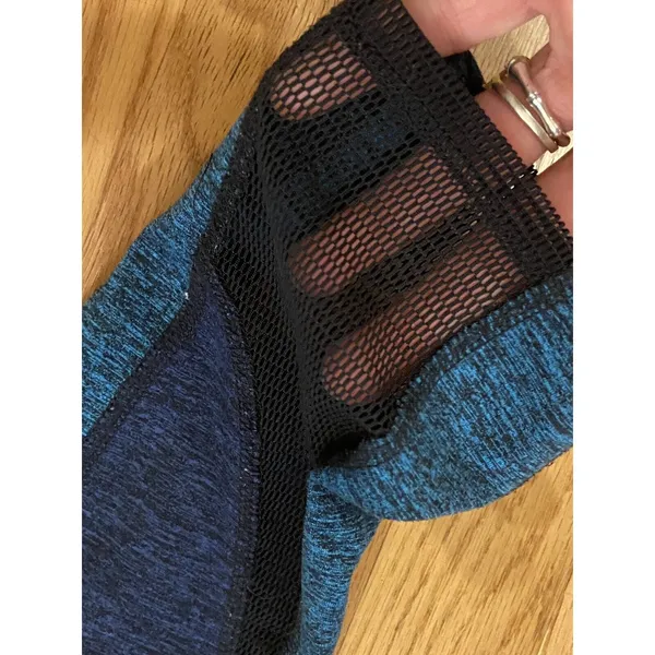 FP MOVEMENT by Free People Athletic‎ Leggings XS Black Blue Heather Mesh - Image 4