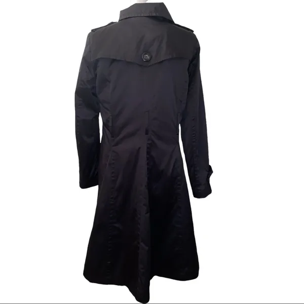 London Fog Black Trench Coat - Image 2