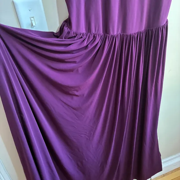 Club L London Sleeveless Tiered Maxi Dress 6 Purple Womens Stretch Jersey - Image 3
