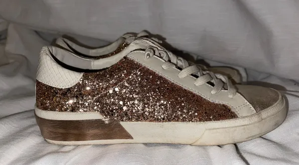 Dolce Vita Glitter Sneakers Pink Size 8.5 - Image 3