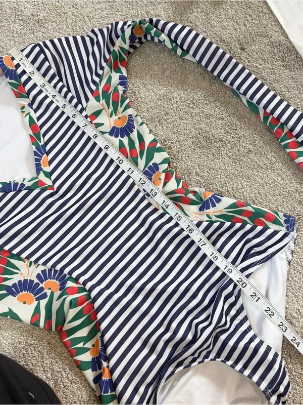 Seea Women’s Swimwear Avila Surf Suit UPF 30+ in Camburi Stripe S - Image 12