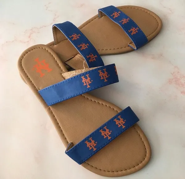 NY Mets Sandals Blue Size 7 - Image 4