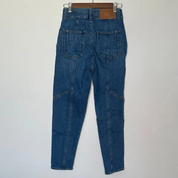 10 Crosby Derek Lam Alexa Barrel Jeans Size 27 High Rise Cropped Blue - Image 4