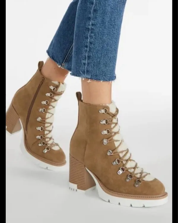 Girls Night Vibes: JustFab Sherpa Lined Booties - Image 3