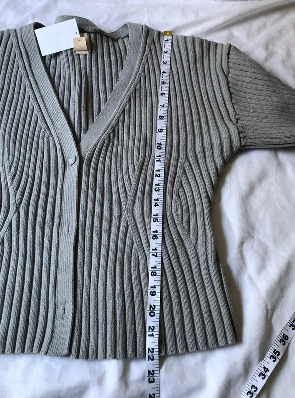 H&M Ribbed Cardigan Sweater sz XL NWT! - Image 7