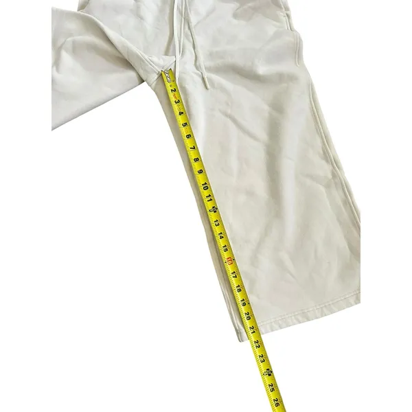 Lululemon Loungeful High-Rise Wide Leg Crop White Opal size 10 - Image 6