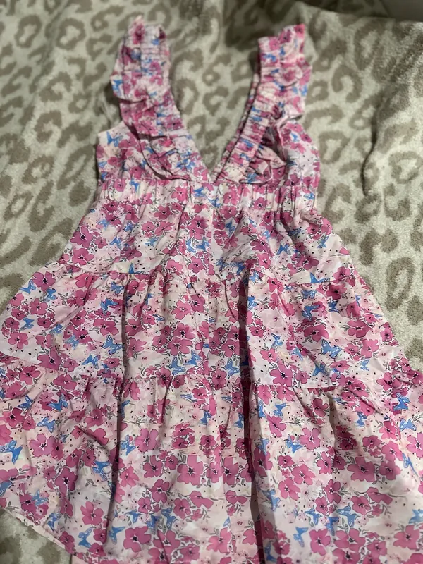 Floral ruffle dress Pink Size XS - Image 5