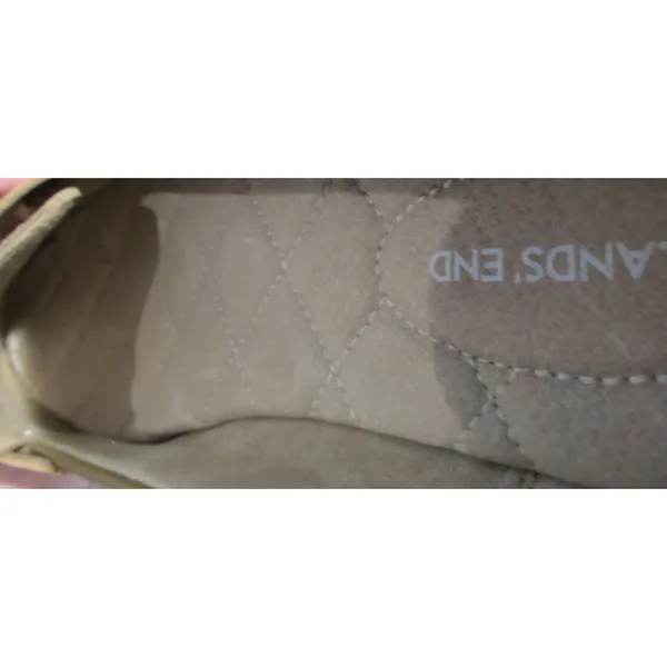 Lands’ End Tan Suede Penny Loafers Women’s 8.5 Classic Slip‑On Pre‑Owned - Image 7