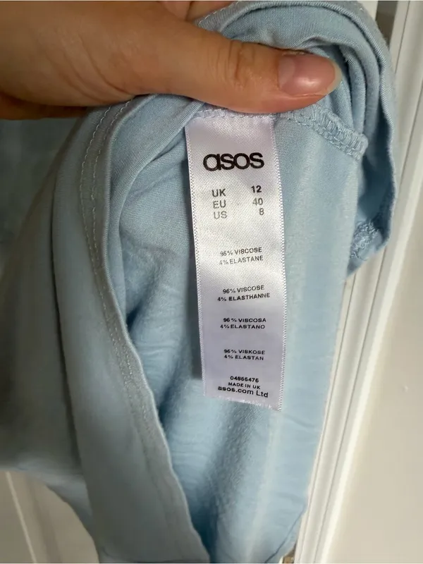 Asos Maternity Pale Blue Dress Size 8 - Image 7