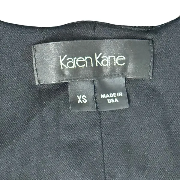 Karen Kane Black Shredded Eyelash Lace Stretch Mini Racerback Dress size XS - Image 6