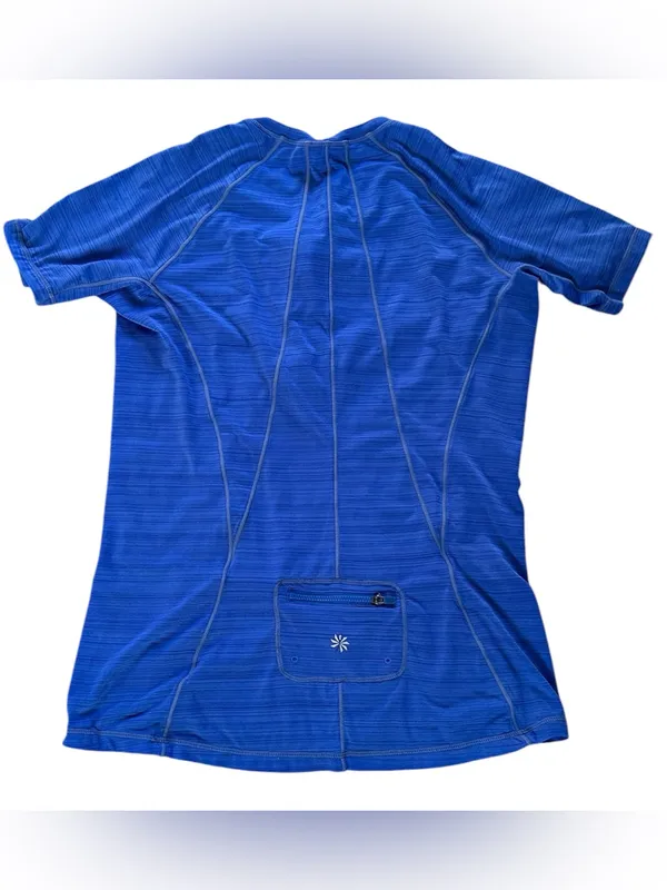 Athleta  Blue Short-Sleeve athletic Top - Image 3