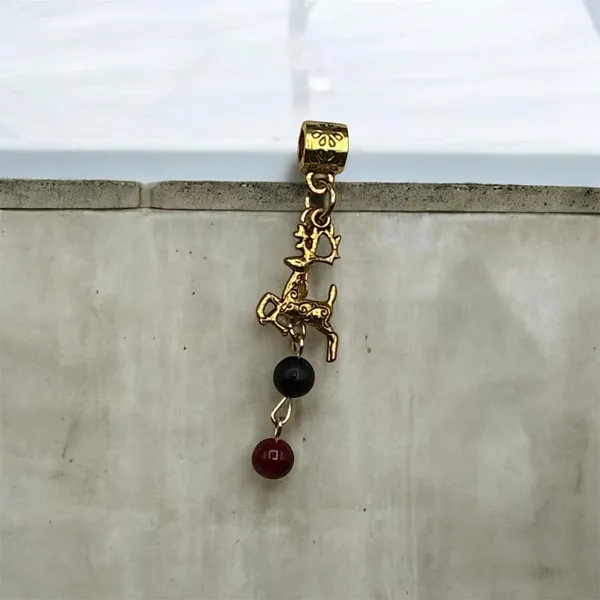 Artisan Deer Gold Tone Pendant  - Image 5