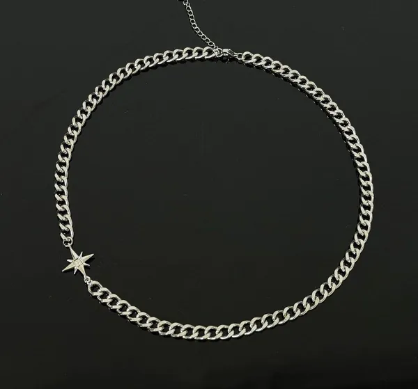 Star Link Chain Necklace for Men Women Streetwear Unisex Hip Hop Style - Image 2