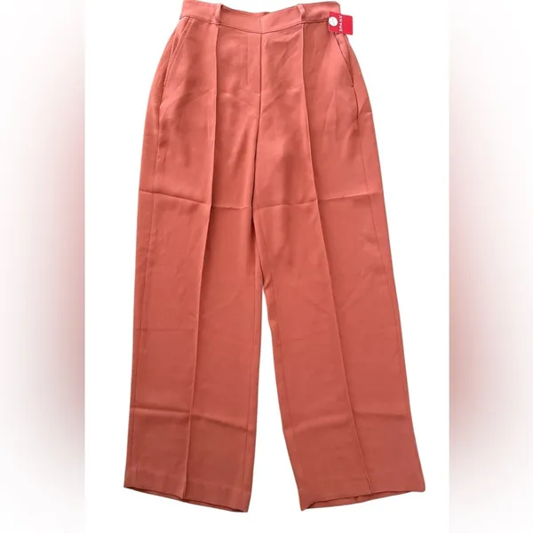 NEW SPANX Carefree Crepe Trouser Straight Wide Leg Sedona Size Medium Petite - Image 5