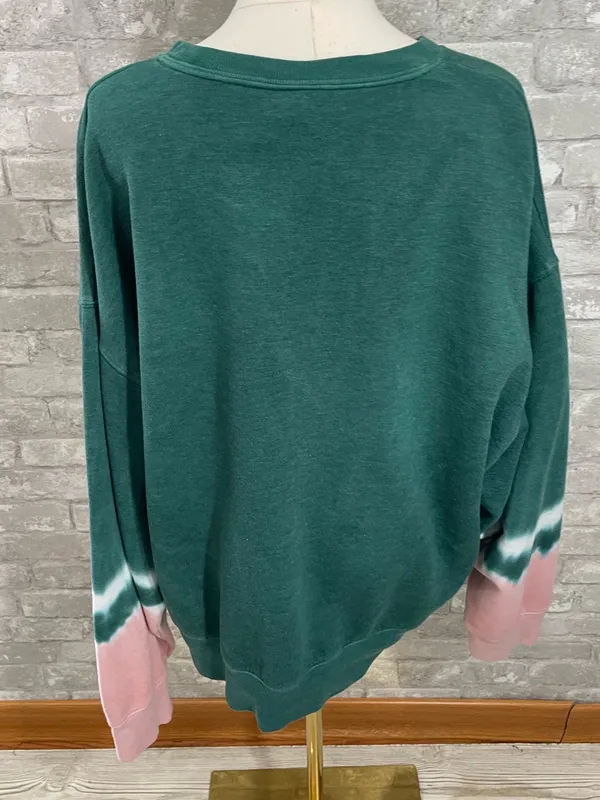 PINK Victoria's Secret Great Smokey Mountains Green Sweatshirt - Image 3