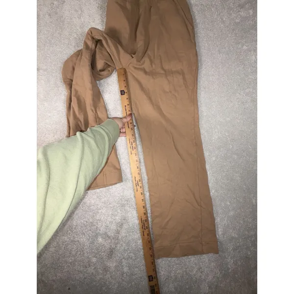 womens nuuds wide‎ leg sweatpants brown xl - Image 10