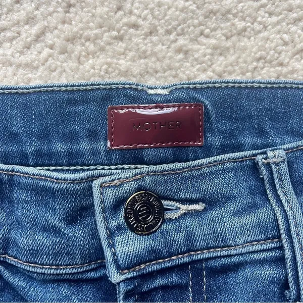Mother Denim Hustler Ankle Fray Night Clubbing Jeans Raw Hem‎ - Image 4