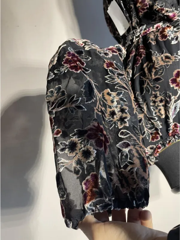Julia Jordan New Floral Long-Sleeve Mini Dress Whimsigoth L - Image 7