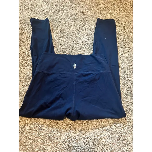 FP Movement Women Navy Blue High Rise‎ Activewear Yoga Leggings Size Medium a035 - Image 4