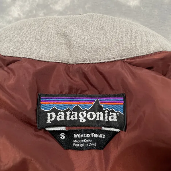 Patagonia Fitz Roy Jacket Womens Small Goose Down Quilted Outdoor Puffer Hiking - Image 3