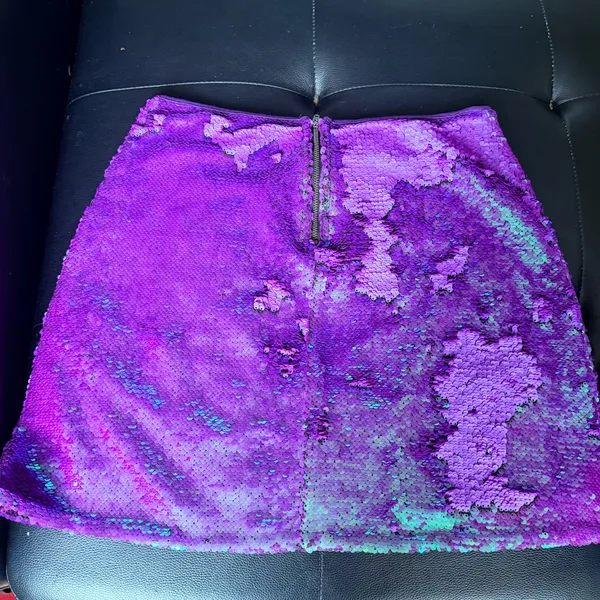 Wild Fable Purple Sequin Skirt size Small - Image 3