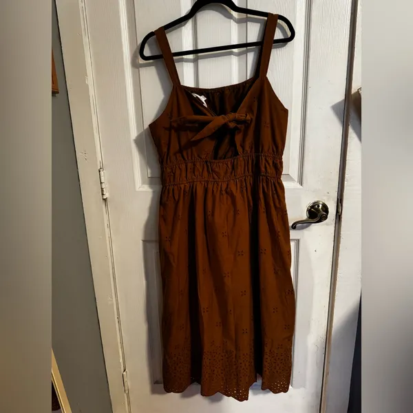 Time and Tru Brown Dress Size L - Image 4