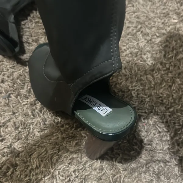Cape Robbin “Connie” Knee High Boots‎ Army Green Nylon - Image 4