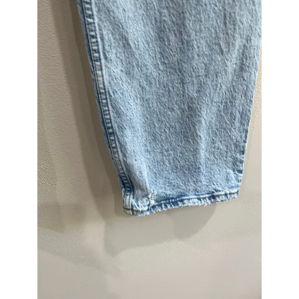 Abercrombie 90s Straight Jeans Ultra High Rise‎ Light Wash Denim Size 31/12 - Image 5
