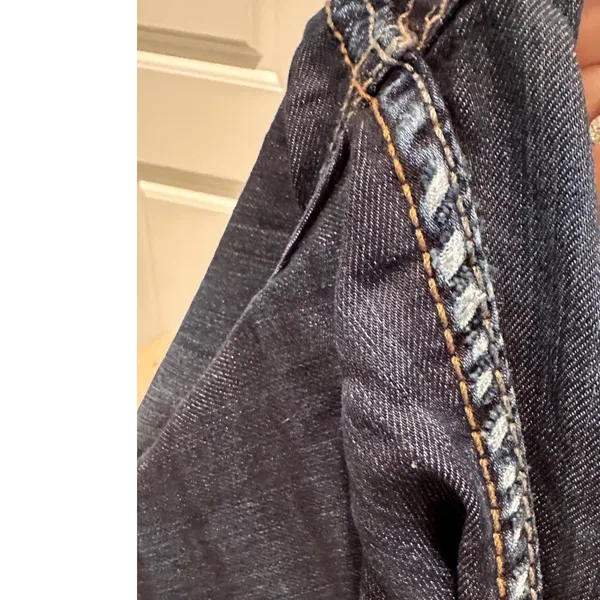 Silver Jeans Co Frances 18" Slim Bootcut Dark Wash Denim Jeans 25 Western Grunge - Image 10