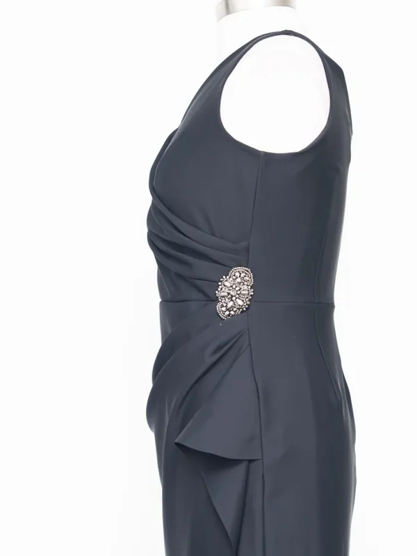 Alex Evenings - Navy‎ Draped Formal Evening Gown - Image 7