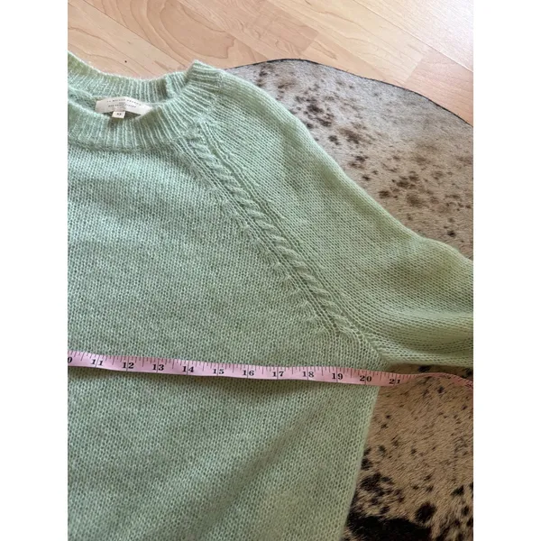 Sezane Alberto Jumper in Pastel Green Size Extra Small Knit - Image 6