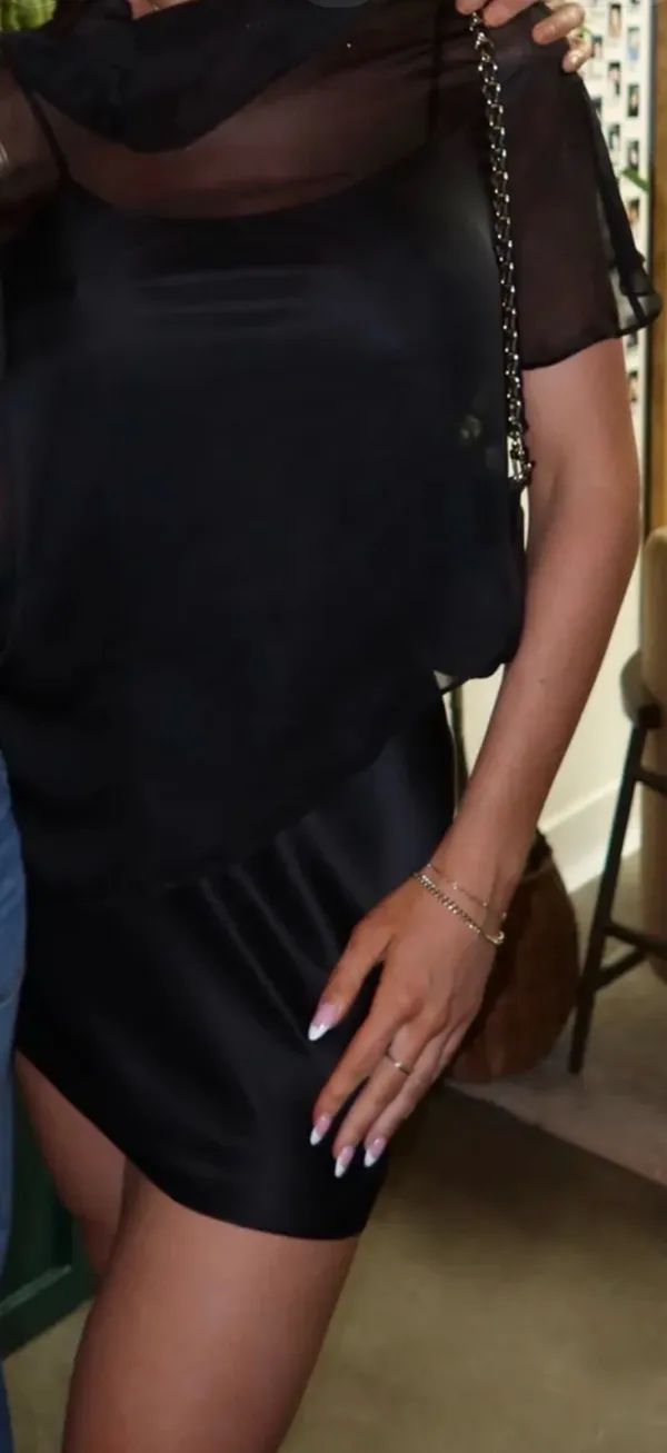 Azazie cape dress - Image 2